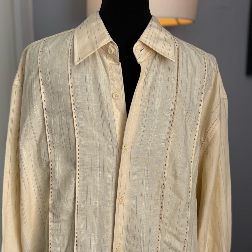 Linen blend Cubavera shirt